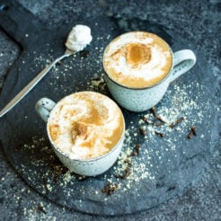 Vegan Chai Tea Lattes. Refined sugar free and ready in under 10 minutes!